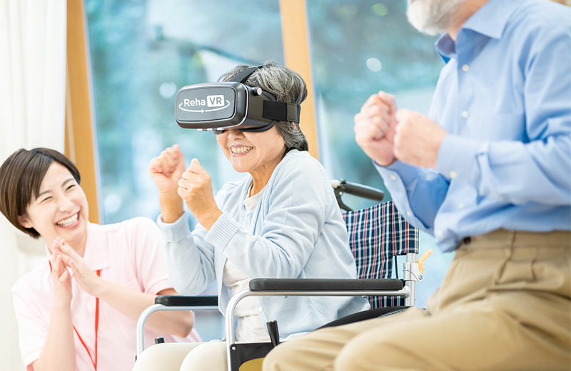 silvereye株式会社の提供サービス、リハビリVRキット「RehaVR」のイメージ画像です